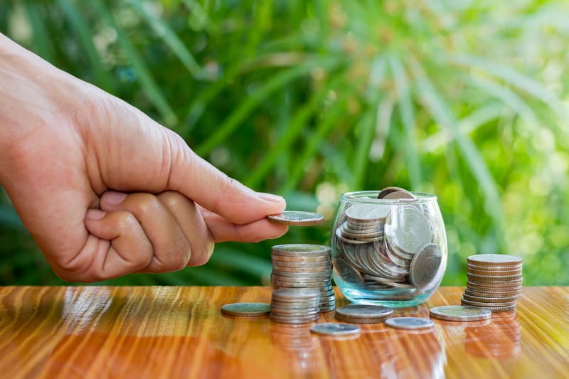 JAr of coins